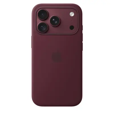 Ovitek APPLE iPhone 18 Pro Silicone, z MagSafe, Burgundy