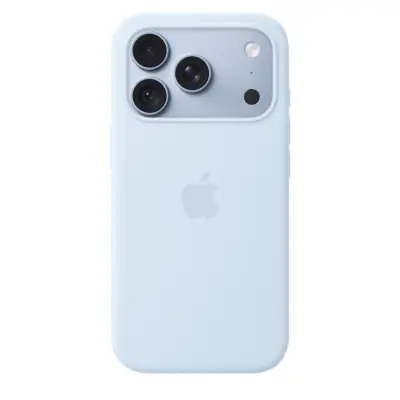 Ovitek APPLE iPhone 18 Pro Silicone, z MagSafe, Crisp Blue