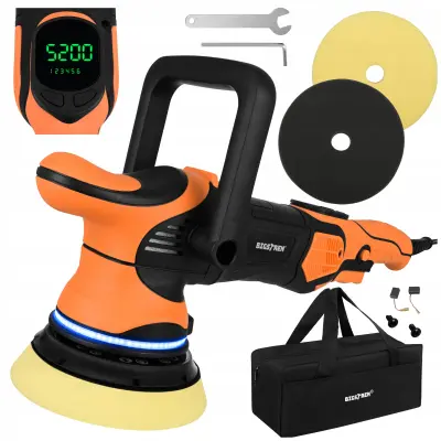 1000W LED rotacijski avtomobilski polirnik polirni stroj z regulacijo 125mm LCD