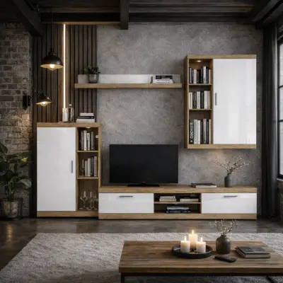 TV Omarica Cleo 2 – Sonoma / White HG
