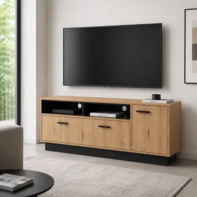 TV omarica Malme – Oak Artisan / Anthracite