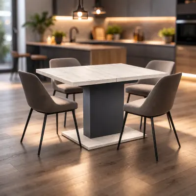 Jedilna miza Boston – Artwood light/Graphute