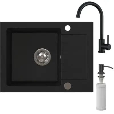 HOMEVELLO Pomivalno korito MIXA 581101 BLACK SET