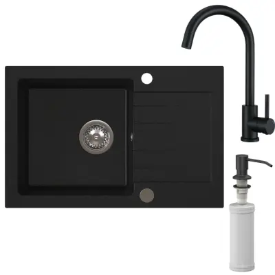 HOMEVELLO Kuhinjsko korito MIXA 681101 BLACK SET