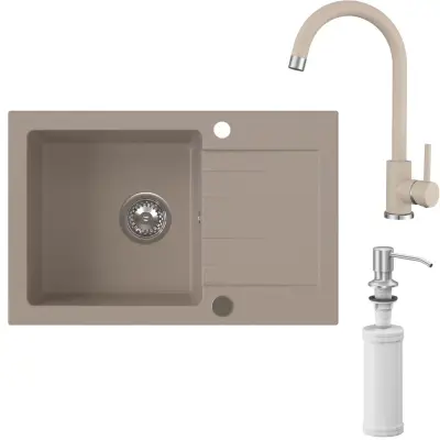 HOMEVELLO Kuhinjsko korito MIXA 681101 BEIGE SET