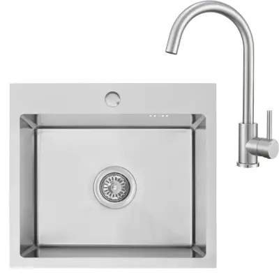 HOMEVELLO Pomivalno korito BRANON 501100 STEEL SET