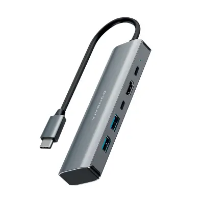 5-v-1 USB-C hub VIVANCO HDMI/2USB-C/2XUSB-A SIV