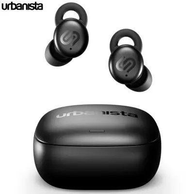 Brezžične ušesne slušalke URBANISTA PORTO, BT 5.4, Multipoint, IPX4, USB-C, črne (Midnight Black)