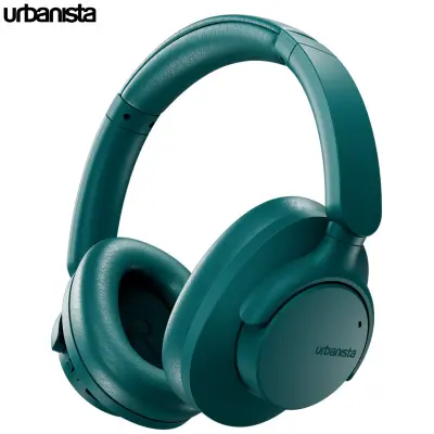 Brezžične naglavne slušalke URBANISTA VALENCIA, BT 5.3, ANC, USB-C, zelene (Teal Green)