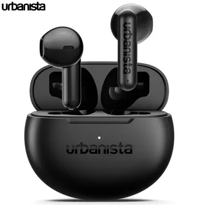 Brezžične ušesne slušalke URBANISTA AUSTIN 2, BT 6.0, Multipoint, IPX4, USB-C, črne (Midnight Black)