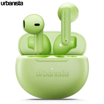 Brezžične ušesne slušalke URBANISTA AUSTIN 2, BT 6.0, Multipoint, IPX4, USB-C, zelene (Acid Green)