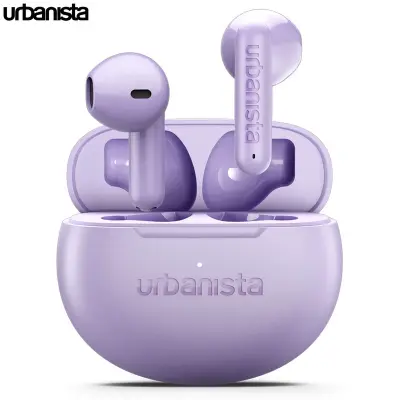 Brezžične ušesne slušalke URBANISTA AUSTIN 2, BT 6.0, Multipoint, IPX4, USB-C, vijolične (Lavender Purple)