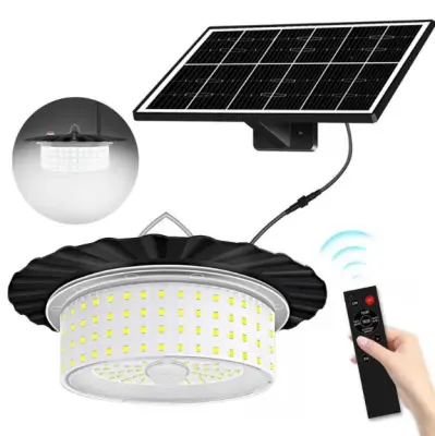 Solarna viseča svetilka s senzorjem gibanja, 5 stopenj svetlosti, notranja in zunanja uporaba, odporna na vremenske vplive | ORBILUM