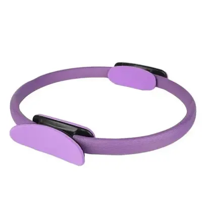 Pilates obroč za vadbo, učvrstitev mišic rok, prsi in stegen, zložljiv, 38 cm, lahek 290 g, ročaji iz NBR pene | FITSTRA
