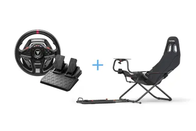 Komplet THRUSTMASTER volan T128-P PS4/PS5/PC + igralni stol PLAYSEAT CHALLENGE