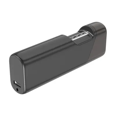 Prenosni pametni mini električni strižnik nohtov z enim gumbom Black