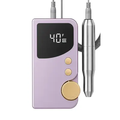 Akumulatorski brusilnik za nohte z 8 lučkami, Type-C, 45 nastavitev Purple