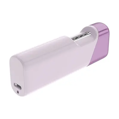 Prenosni pametni mini električni strižnik nohtov z enim gumbom Purple