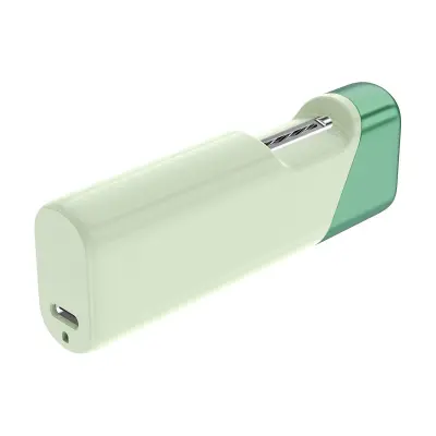 Prenosni pametni mini električni strižnik nohtov z enim gumbom LightGreen