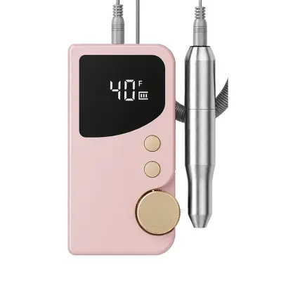 Akumulatorski brusilnik za nohte z 8 lučkami, Type-C, 45 nastavitev Pink