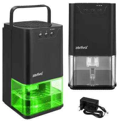 LED RGB 36W razvlaževalec in absorber vlage 1400ml Serivo črn
