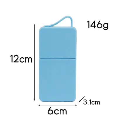 Silikonski masažni pripomoček za hlajenje obraza in nego kože LightBlue