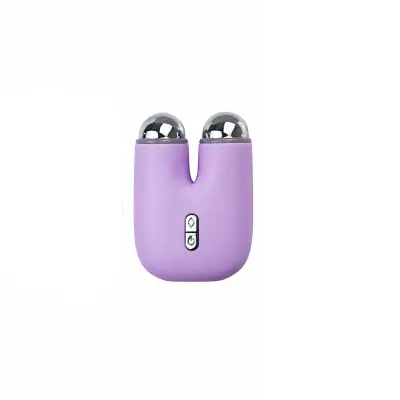 3-v-1 EMS masažni aparat za obraz in vrat z LED-lučjo Purple