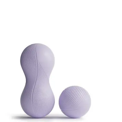 Utežen komplet arašidnih masažnih žogic TPE+silikon za obnovo Purple