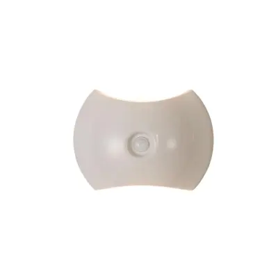 Zaobljena stenska svetilka s senzorjem gibanja, polnilna 1200mAh White