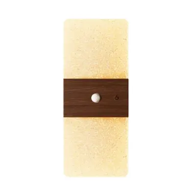 Pravokotna akrilna LED svetilka s senzorjem in 1200mAh baterijo Wood color