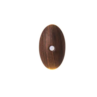 Ovalna polnilna stenska luč s senzorjem, 1200mAh, 3 barvne temperature Wood color