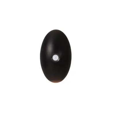 Ovalna polnilna stenska luč s senzorjem, 1200mAh, 3 barvne temperature Black