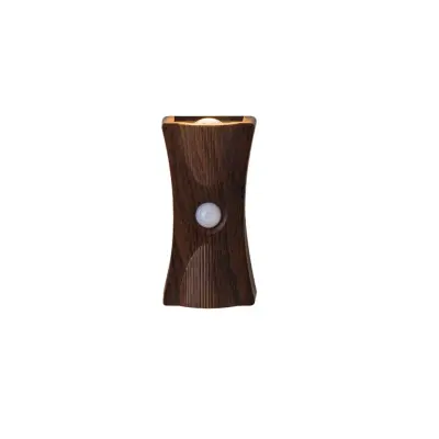Peščena ura senzor stenske luči, polnilna, 3 barvne nastavitve Wood color