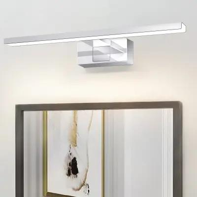 NETTLIFE sodobna kromirana LED svetilka za ogledalo 40 cm, 8 W, 4000 K, nevtralno bela