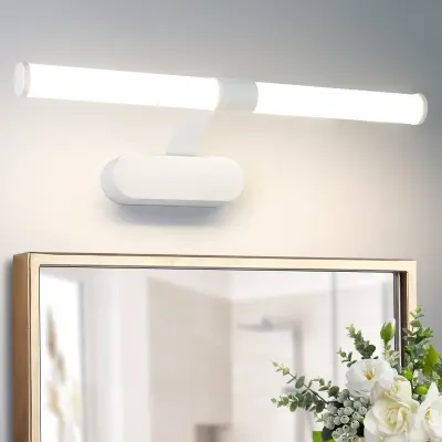 NETTLIFE bela sodobna LED svetilka za ogledalo 40 cm, 6 W, 4000 K, nevtralno bela, vodoodporna IP44