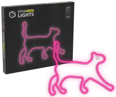 Neonske LED luči v stilu MANTA, mačje roza barve SNL70PK