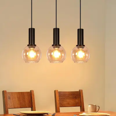 NETTLIFE Lesena LED Stropna Svetilka 24W 38cm Črna, Moderna 3000K Toplo Bela za Kuhinjo in Hodnik