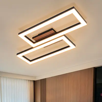 NETTLIFE LED stropna svetilka: 50 cm svetilka za dnevno sobo, 8 W zatemnljiva kuhinjska svetilka