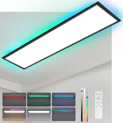 NETTLIFE LED stropna svetilka: 30 cm svetilka za dnevno sobo, 43 W zatemnljiva kuhinjska svetilka