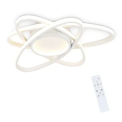NETTLIFE sodobna zatemnilna LED stropna svetilka 77 W z daljinskim upravljalnikom za dnevno sobo, kuhinjo, spalnico, hodnik ali pisarno