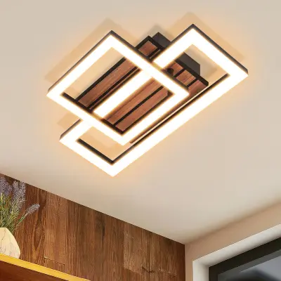 NETTLIFE LED stropna svetilka: 35 cm svetilka za dnevno sobo, 14 W zatemnljiva kuhinjska svetilka