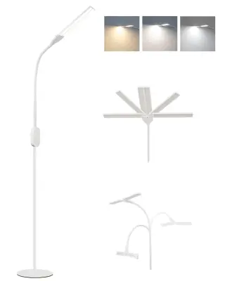 NETTLIFE LED Talna Soba Luč z Dimmom - 158 CM Sodoben Reguliran Talna Luč na Dotik 9W s Timerjem & Funkcijo Pomnika