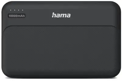 HAMA Power Pack Pocket 10 prenosna baterija 10000 mAh 2x USB-A antracitna