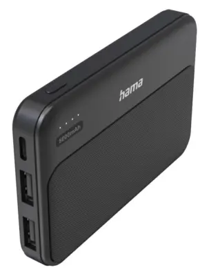 HAMA Power Pack Pocket 5 prenosna baterija 5000mAh 2xUSB-A Anatracit