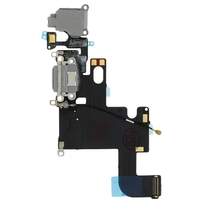 Obnovljeno - kot novo - Kabel s sivim prikljuckom Lightning za polnjenje 3.5 jack Notranji mikrofon in GSM antena str. Apple iPhone 6