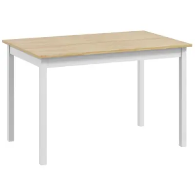 Jedilna miza 120x75 cm za 4 osebe, podeželski slog, naravni les, za kuhinjo in jedilnico