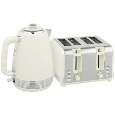 Komplet grelnika vode in toasterja 1,7 L, 2200 W, Strix termostat, 4 reže, filter, 7 stopenj zapečenosti, pladenj za drobtine