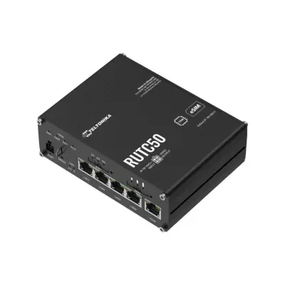 Usmerjevalnik brezžični Teltonika RUTC50 WiFi6 802.11ax AX1800 1800Mbit/s 4G 5G 4xLAN+WAN 8x antena (RUTC50210000)