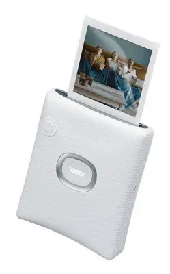 Fototiskalnik FUJIFILM Instax Square Link pepelnato bel