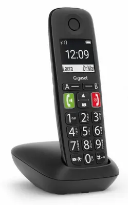 GIGASET E290 Črn stacionarni telefon